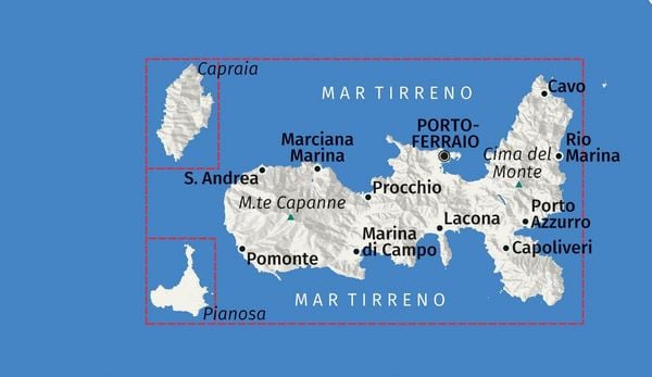 Produktbild: KOMPASS Wanderkarte 2468 Isola d' Elba 1:25.000