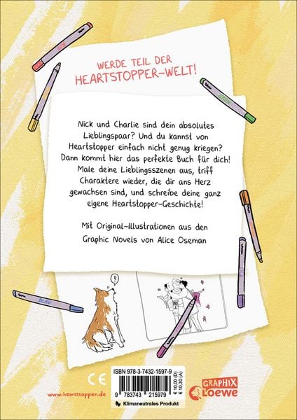 Produktbild: Heartstopper - Das offizielle Malbuch