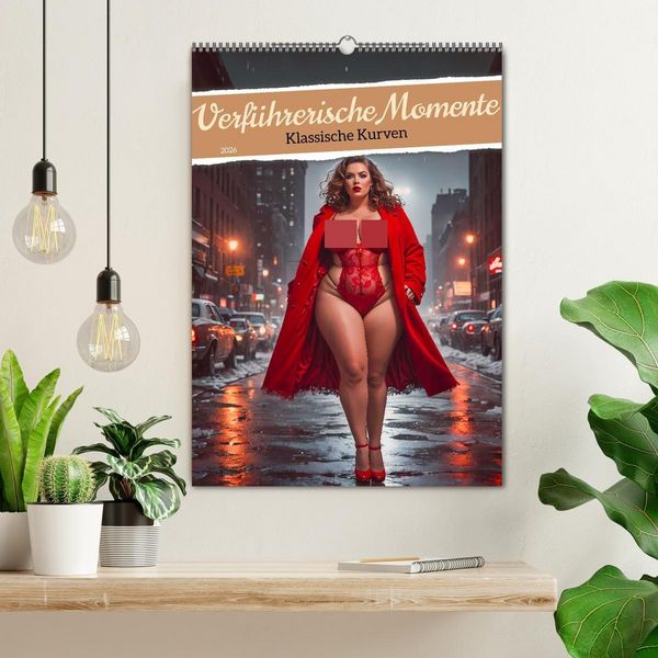 Produktbild: Verf&uuml;hrerische Momente - Klassische Kurven (Wandkalender 2026 DIN A2 hoch), CALVENDO Monatskalender