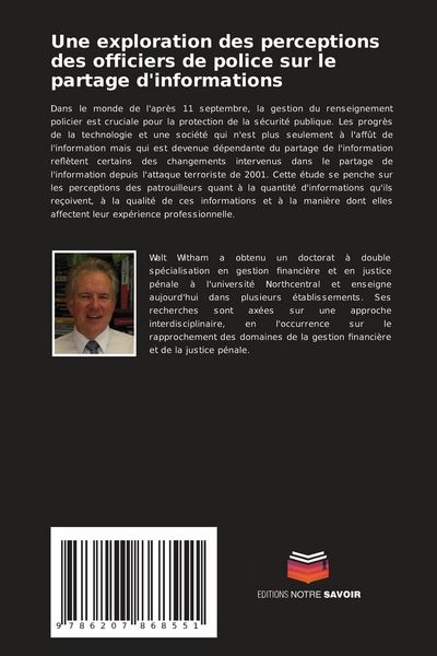 Produktbild: Une exploration des perceptions des officiers de police sur le partage d'informations