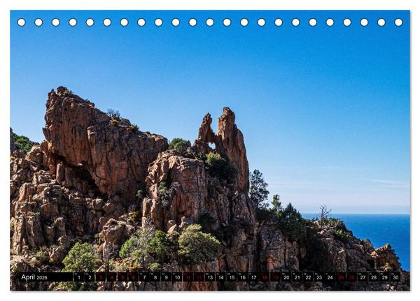 Produktbild: Korsika Wild und Frei (Tischkalender 2026 DIN A5 quer), CALVENDO Monatskalender