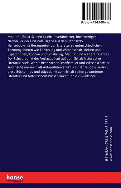 Produktbild: Moderne Faust-Szenen