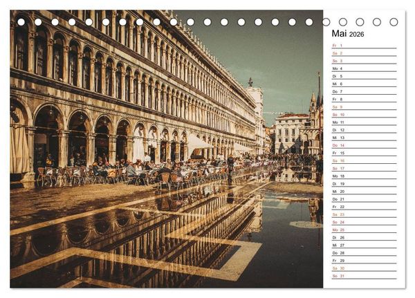 Produktbild: Traumstadt Venedig (Tischkalender 2026 DIN A5 quer), CALVENDO Monatskalender