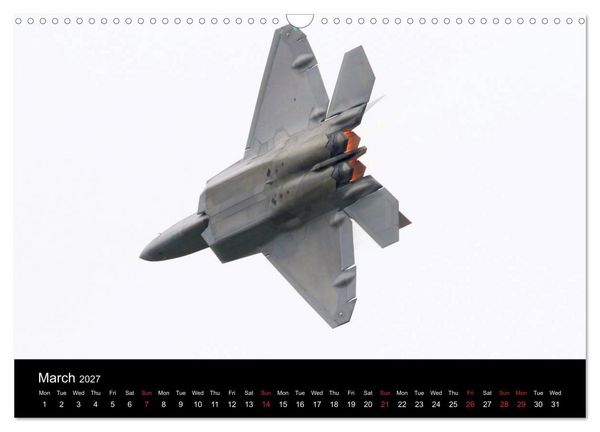 Produktbild: Lockheed Martin F-22A Raptor (Wall Calendar 2027 DIN A3 landscape), CALVENDO 12 Month Wall Calendar