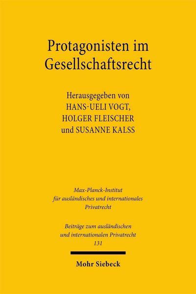 Produktbild: Protagonisten im Gesellschaftsrecht