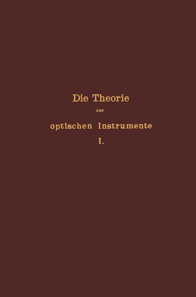 Produktbild: Die Theorie der optischen Instrumente