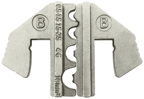 TOOLCRAFT PLE-0B Crimp-Einsätze Unisolierte Kabelschuhe Quetschbereich: 1.5 bis 10 mm² Passend für Marke (Zangen): TOOLCRAFT PZ-500