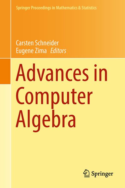 Produktbild: Advances in Computer Algebra