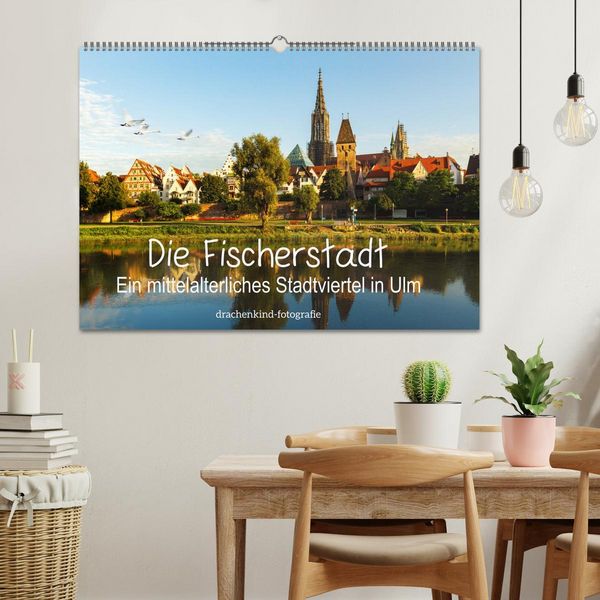 Produktbild: Die Fischerstadt - Ein mittelalterliches Stadtviertel in Ulm (Wandkalender 2026 DIN A2 quer), CALVENDO Monatskalender