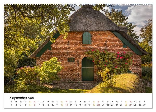 Produktbild: Sylter Friesenh&auml;user (Wandkalender 2026 DIN A2 quer), CALVENDO Monatskalender