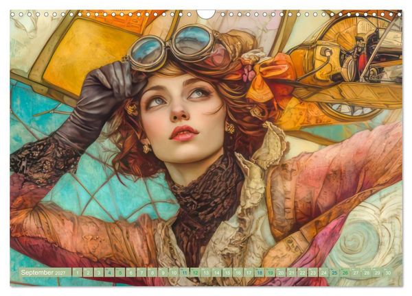 Produktbild: Die Epoche Art Nouveau - Mit eleganter Mode (Wandkalender 2027 DIN A3 quer), CALVENDO Monatskalender