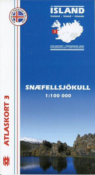 Produktbild: Island Atlaskort 03 Snaefells 1 : 100 000