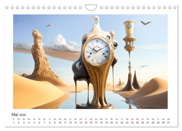 Produktbild: Zeit ist abstrakt (Wandkalender 2026 DIN A4 quer), CALVENDO Monatskalender