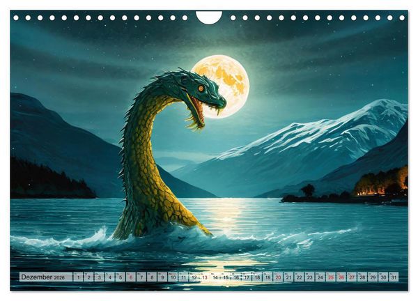 Produktbild: Monster & Mythen (Wandkalender 2026 DIN A4 quer), CALVENDO Monatskalender