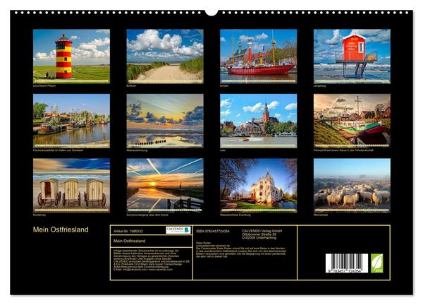 Produktbild: Mein Ostfriesland (hochwertiger Premium Wandkalender 2026 DIN A2 quer), Kunstdruck in Hochglanz