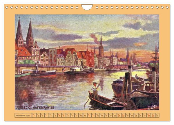 Produktbild: Gru&szlig; aus L&uuml;beck (Wandkalender 2026 DIN A4 quer), CALVENDO Monatskalender