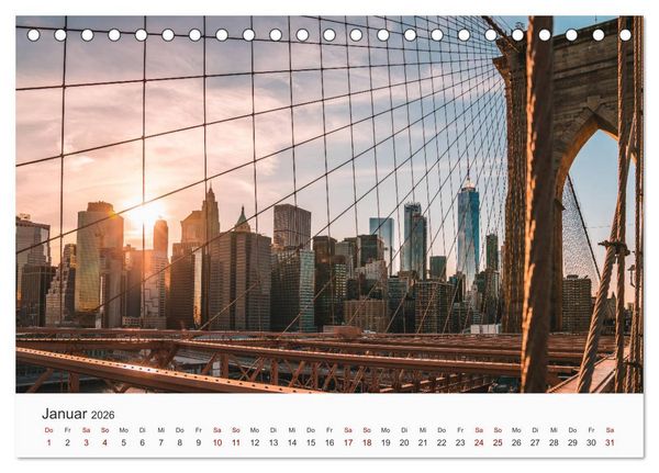 Produktbild: New York - Eine Weltstadt (Tischkalender 2026 DIN A5 quer), CALVENDO Monatskalender