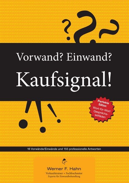 Produktbild: Vorwand? Einwand? Kaufsignal!