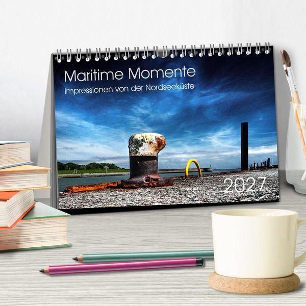 Produktbild: Maritime Momente (Tischkalender 2027 DIN A5 quer), CALVENDO Monatskalender