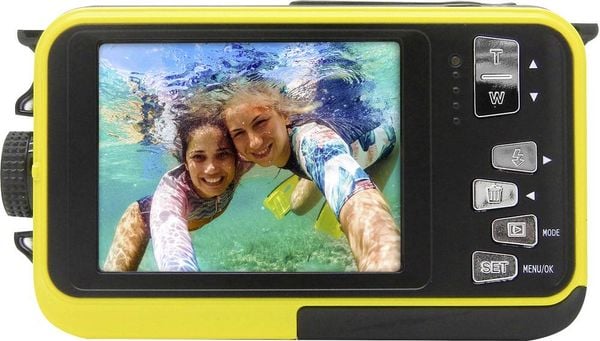 Produktbild: GoXtreme Reef Yellow Digitalkamera 24 Megapixel  Gelb  Full HD Video, Wasserdicht bis 3 m, Unterwasserkamera, Sto&szlig;fest, mit eingebautem Blitz