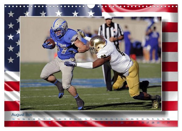 Produktbild: American Football - Kickoff (Wandkalender 2026 DIN A3 quer), CALVENDO Monatskalender