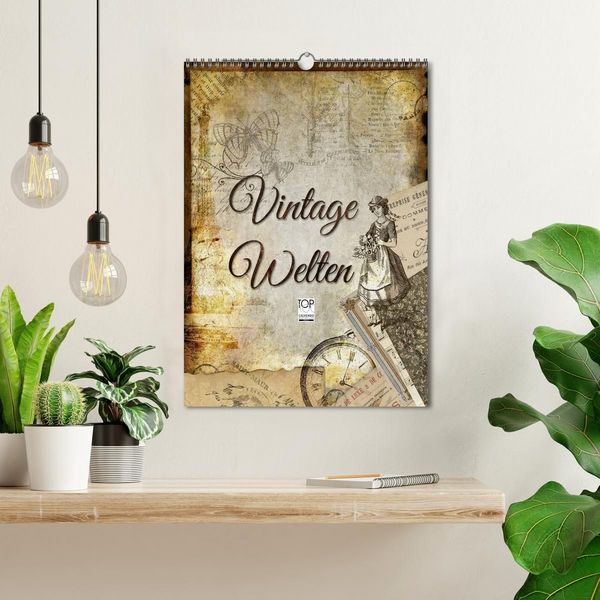 Produktbild: Vintage Welten (Wandkalender 2027 DIN A3 hoch), CALVENDO Monatskalender