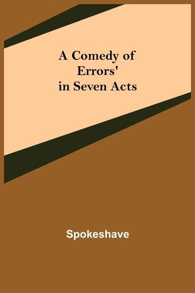 Produktbild: A Comedy of Errors' in Seven Acts