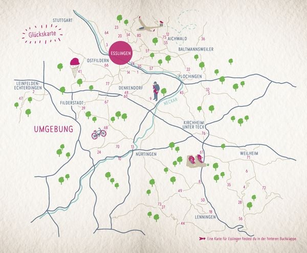 Produktbild: Glücksorte in und um Esslingen