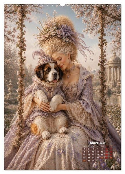 Produktbild: Rococo Tr&auml;ume (Wandkalender 2027 DIN A2 hoch), CALVENDO Monatskalender
