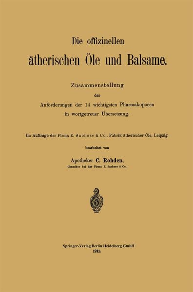 Produktbild: Die offizinellen &auml;therischen &Ouml;le und Balsame