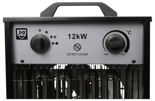 Produktbild: SHX SHX12KW2025 Bauheizer 12000W Schwarz/Grau