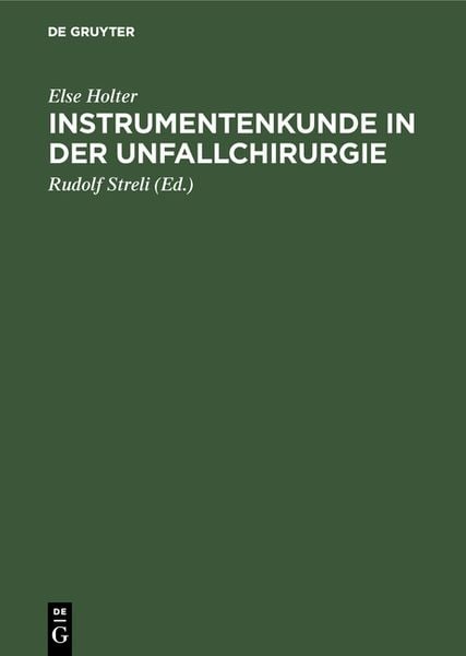 Produktbild: Instrumentenkunde in der Unfallchirurgie