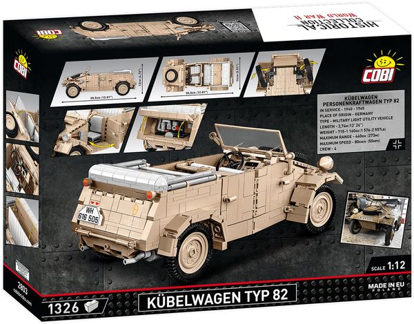 Produktbild: COBI-2803 K&uuml;belwagen Personenkraftwagen Typ 82, Klemmbausteine 1326 Teile