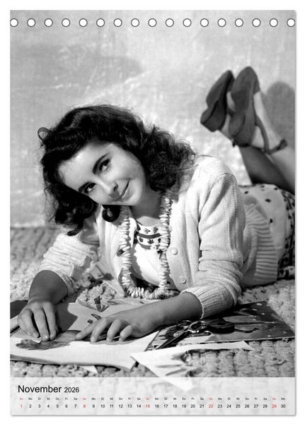 Produktbild: Elizabeth Taylor (Tischkalender 2026 DIN A5 hoch), CALVENDO Monatskalender