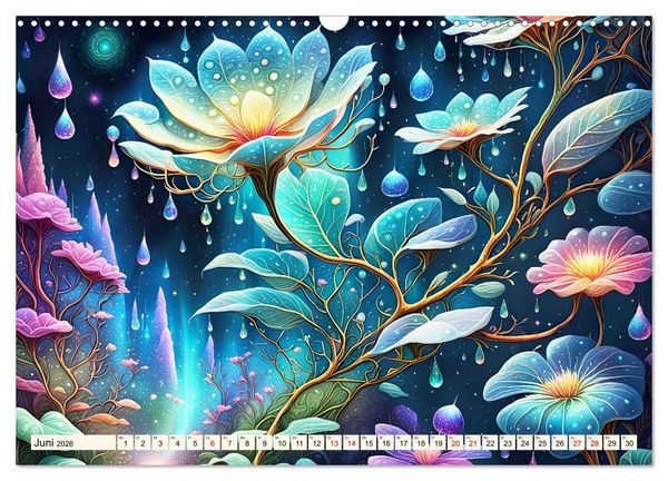 Produktbild: Zauberhafte farbenfrohe Bl&uuml;tenwelt (Wandkalender 2026 DIN A3 quer), CALVENDO Monatskalender