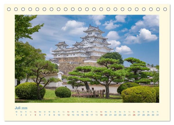 Produktbild: Eine Reise durch Japan (Tischkalender 2026 DIN A5 quer), CALVENDO Monatskalender