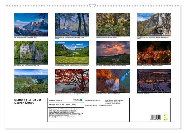 Produktbild: Moment mal! an der Oberen Donau (Wandkalender 2027 DIN A2 quer), CALVENDO Monatskalender