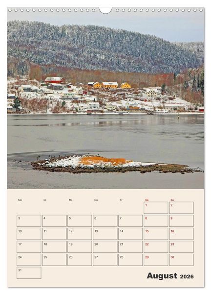 Produktbild: Winterliches Oslo - Terminplaner (Wandkalender 2026 DIN A3 hoch), CALVENDO Monatskalender