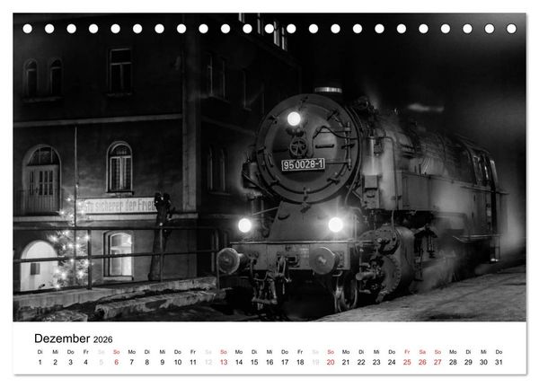 Produktbild: Dampfloks in der DDR (Tischkalender 2026 DIN A5 quer), CALVENDO Monatskalender
