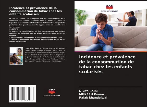 Produktbild: Incidence et pr&eacute;valence de la consommation de tabac chez les enfants scolaris&eacute;s