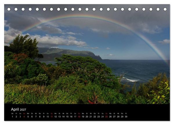 Produktbild: Hawaii - Kauai (Tischkalender 2027 DIN A5 quer), CALVENDO Monatskalender