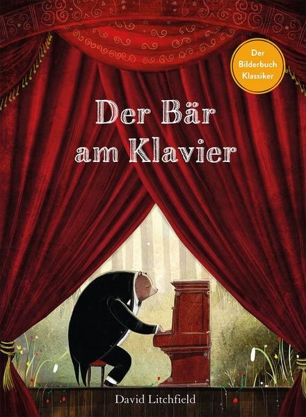 Der Bär am Klavier, Gebundene Ausgabe von David Litchfield, Midas Kinderbuch, 9783038763154