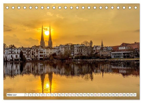 Produktbild: L&uuml;beck &ndash; Poetische Ansichten (Tischkalender 2027 DIN A5 quer), CALVENDO Monatskalender