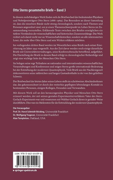 Produktbild: Otto Sterns gesammelte Briefe &ndash; Band 3