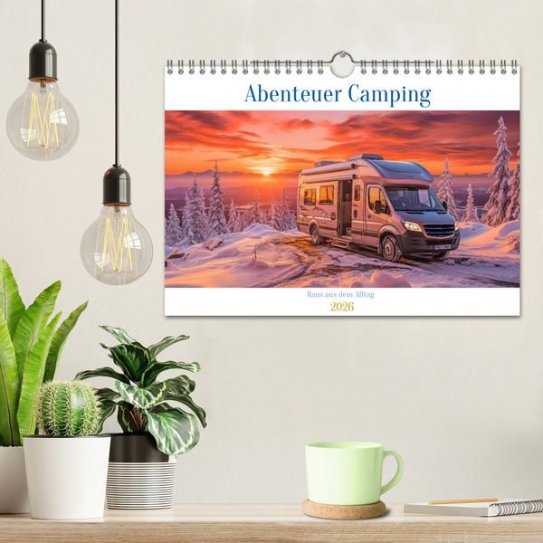 Produktbild: Abenteuer Camping (Wandkalender 2026 DIN A4 quer), CALVENDO Monatskalender