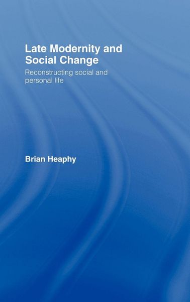 Produktbild: Late Modernity and Social Change