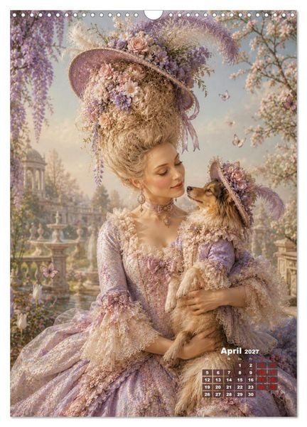 Produktbild: Rococo Tr&auml;ume (Wandkalender 2027 DIN A3 hoch), CALVENDO Monatskalender