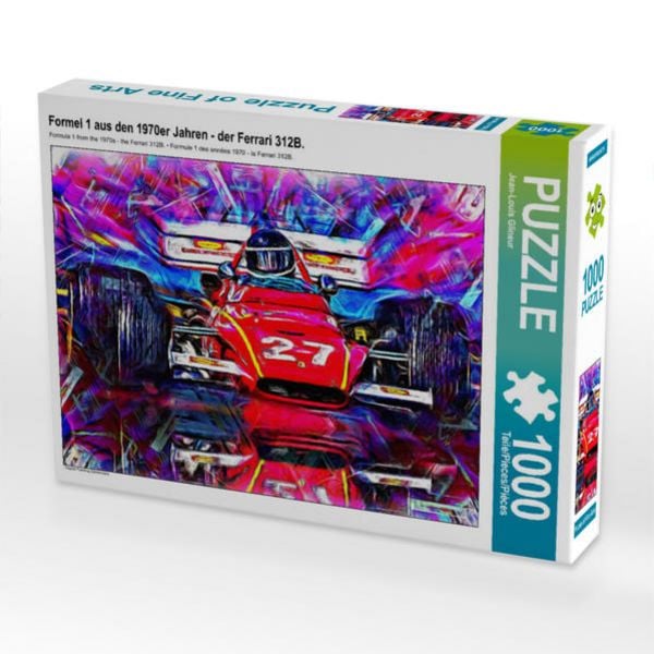 CALVENDO Puzzle Formel 1 aus den 1970er Jahren - der Ferrari 312B. | 1000 Teile Lege-Größe 64 × 48 cm Foto-Puzzle für glückliche Stunden