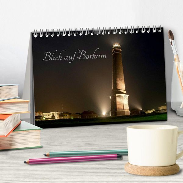 Produktbild: Blick auf Borkum (Tischkalender 2026 DIN A5 quer), CALVENDO Monatskalender