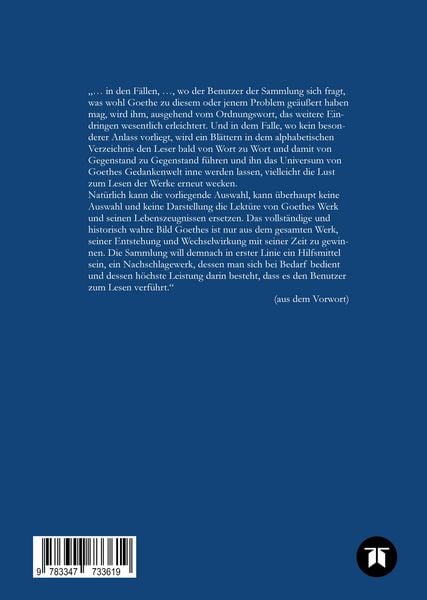 Produktbild: Goethe. Gedanken und Ausspr&uuml;che